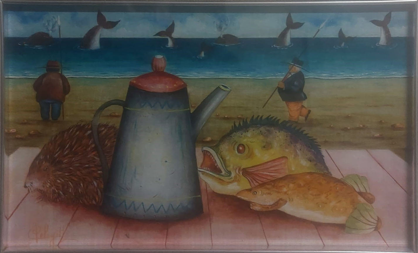 Dino Pelagatti - Pescador con captura
