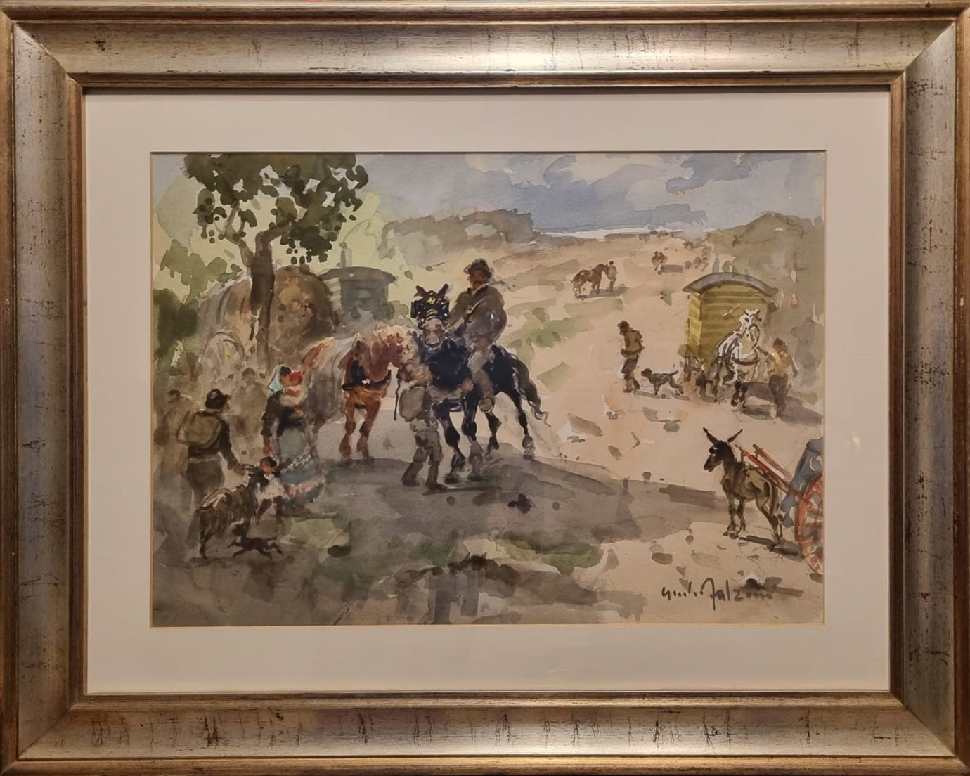 Giulio Falzoni - Campamento gitano