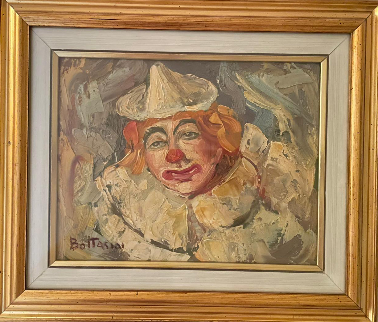 Senza titolo (clown) – Olio su tela – Alessandro Bottasini