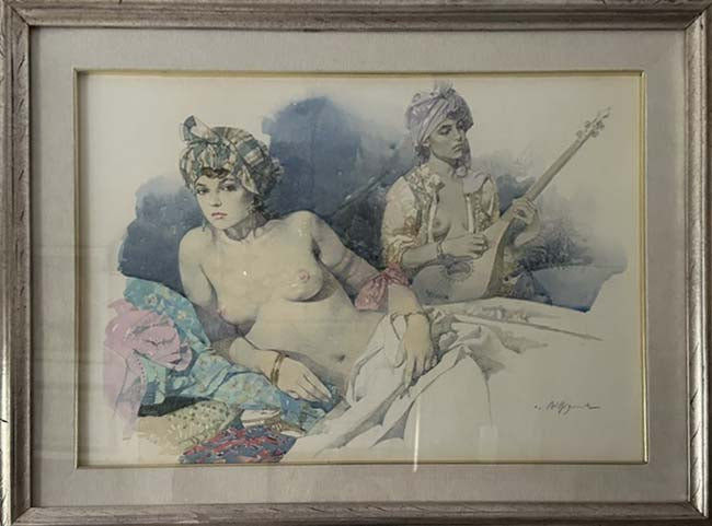 Serenata, tecnica mista su carta di Biffignardi