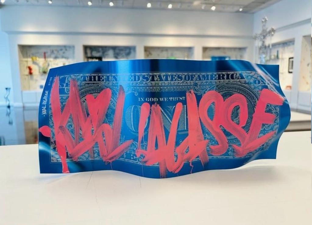Karl Lagasse - New One Dollar Blue Pink KL