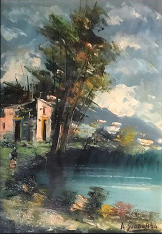 A. Giordano - Paisaje con mujer