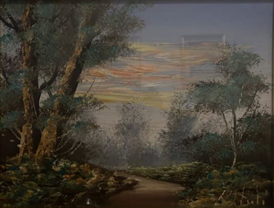 Tiziano Ruti - Paisaje al atardecer