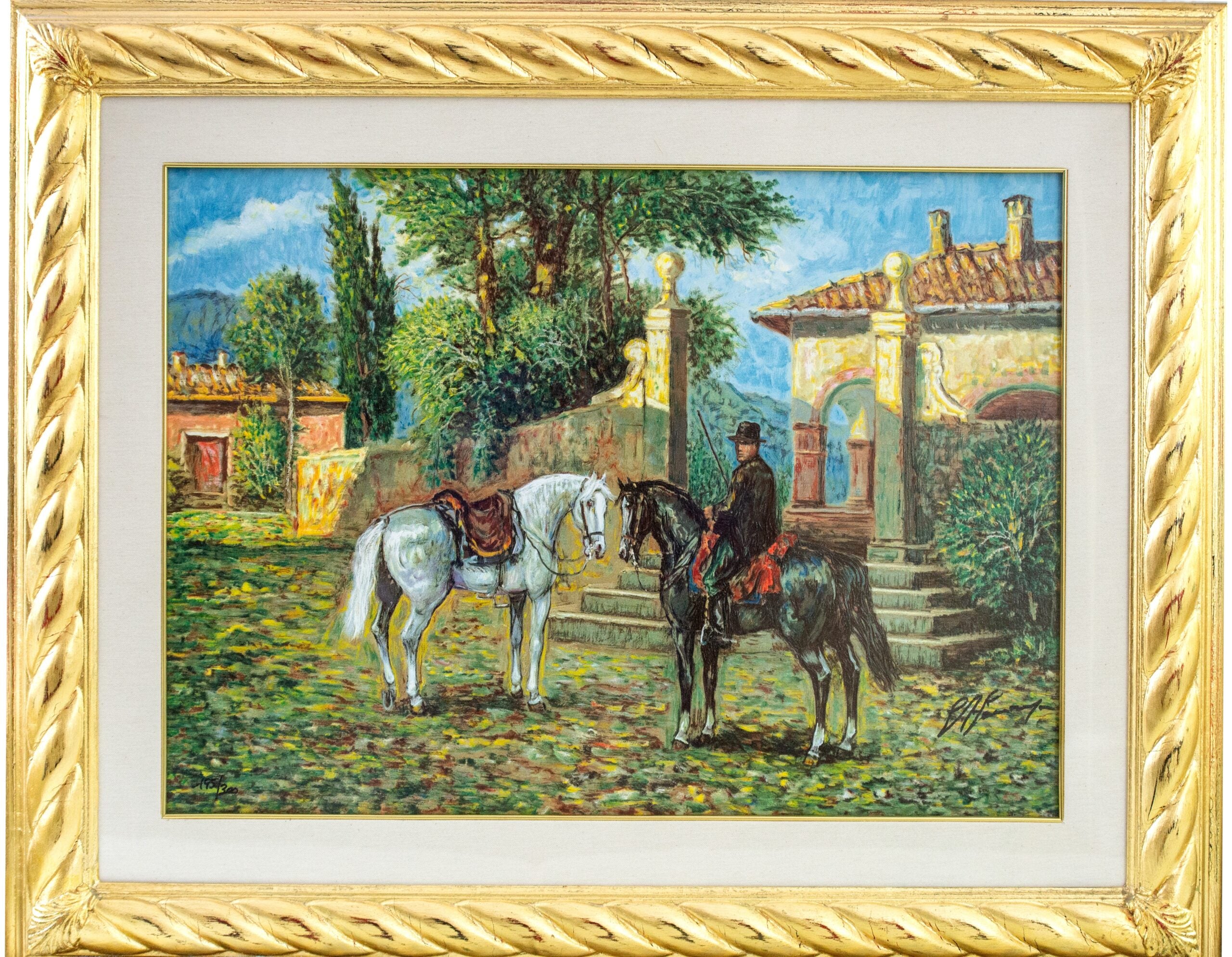 Giovan Francesco Gonzaga - Butteri en el abrevadero