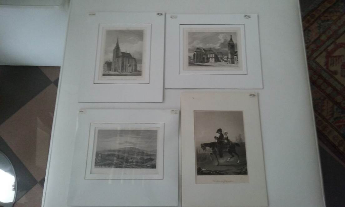 Four prints of Prague