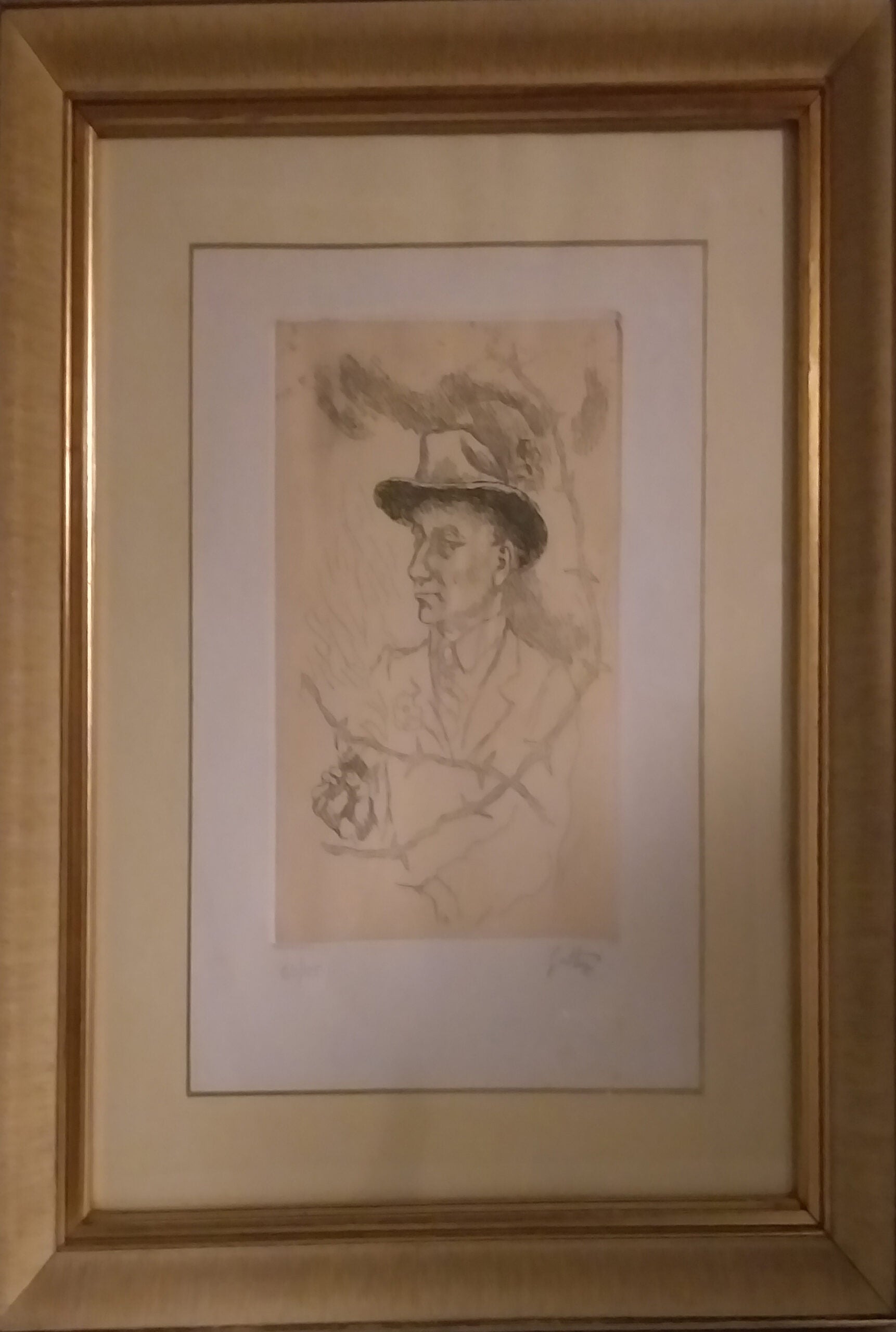 Renato Guttuso - El hombre con sombrero