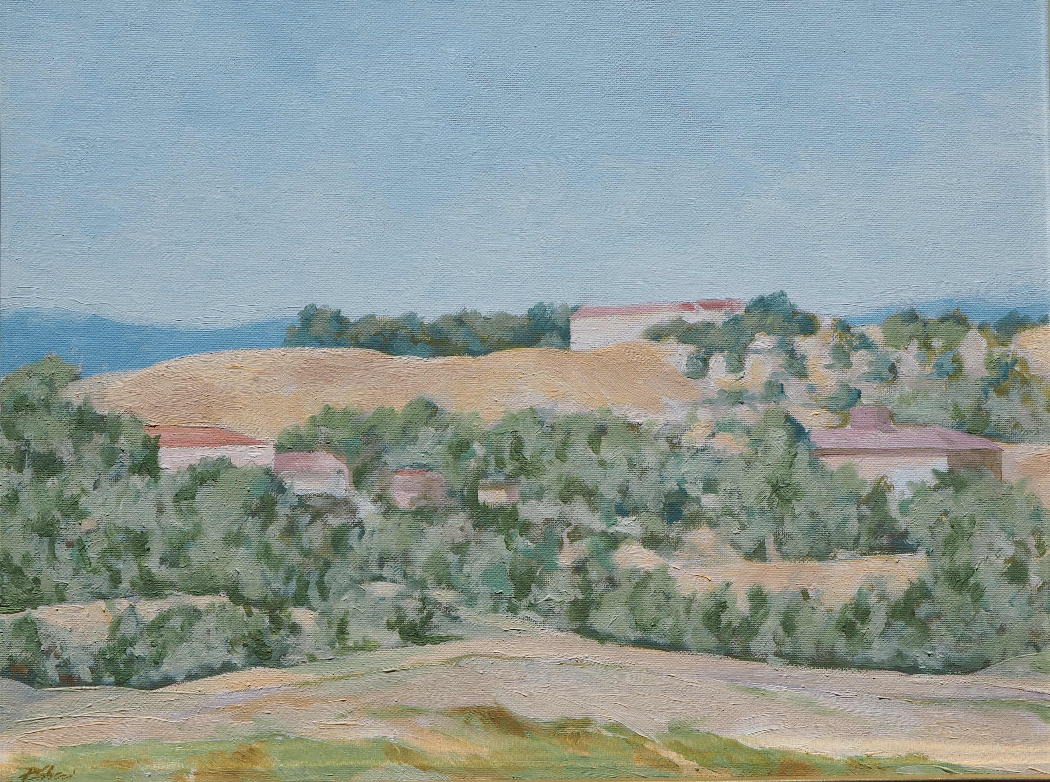 Paolo Gheri - Paisaje de Siena hacia Chianti