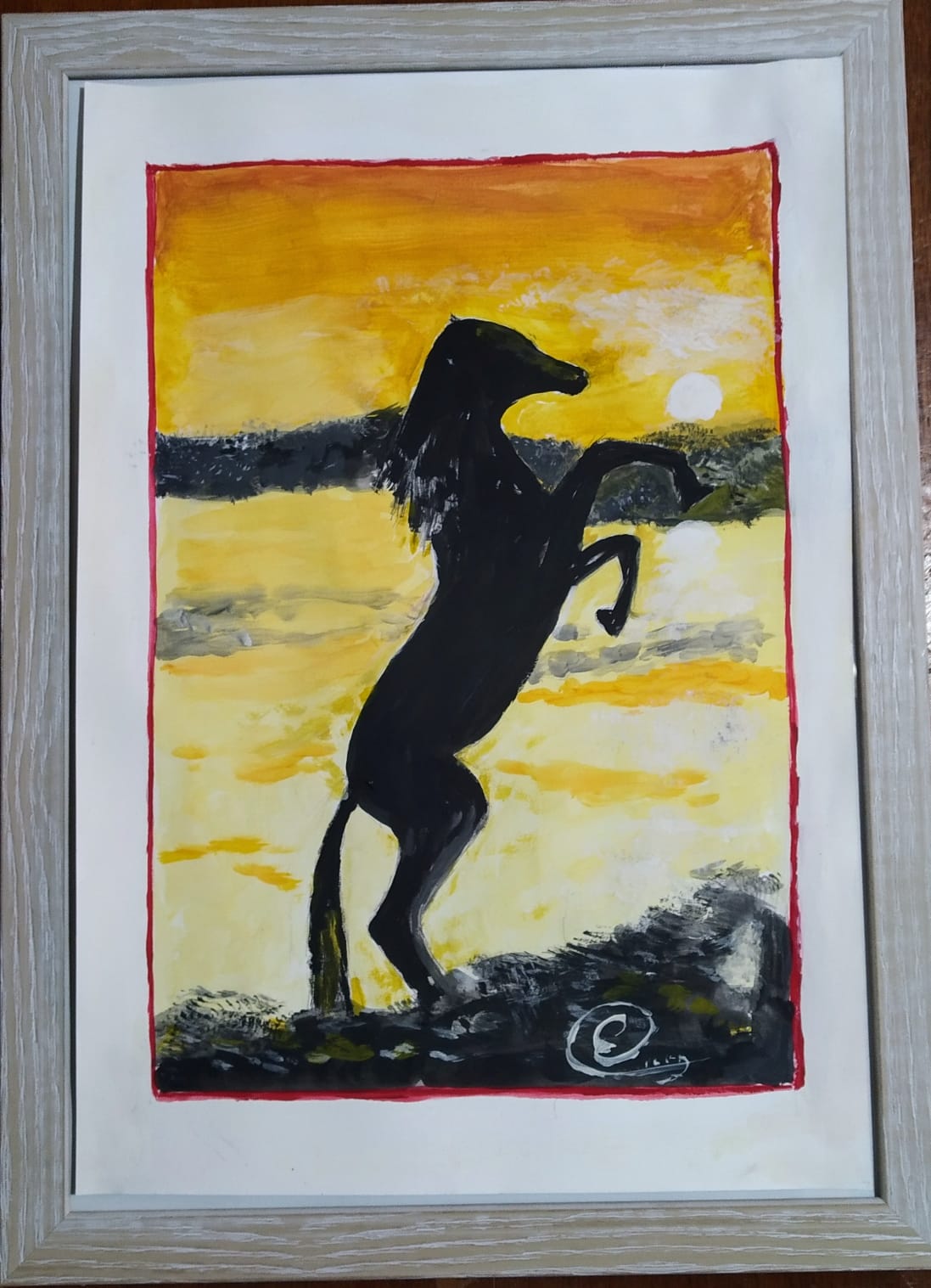 PRAMPING HORSE