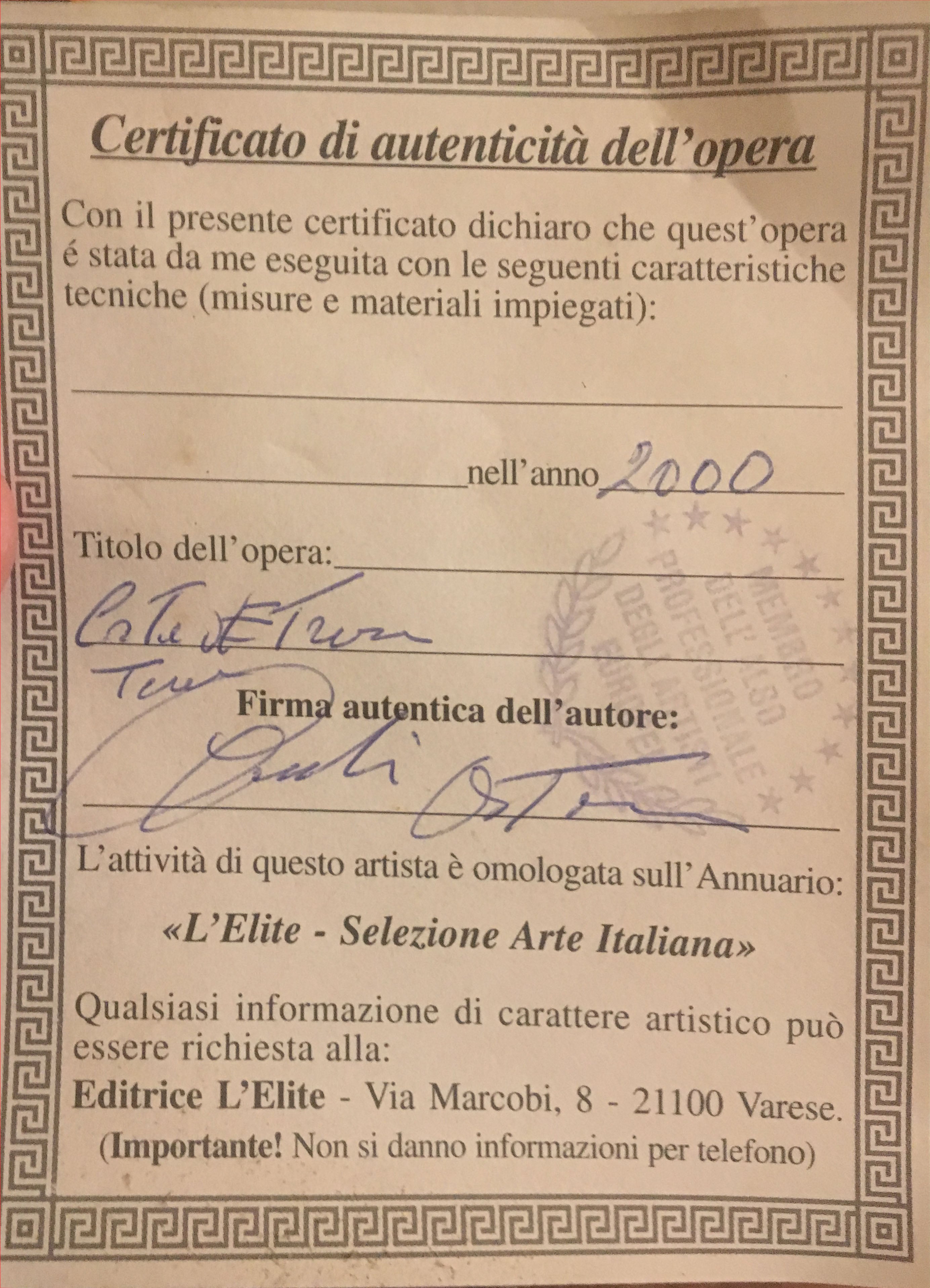 Aristodemo Capecchi - Pesaggio