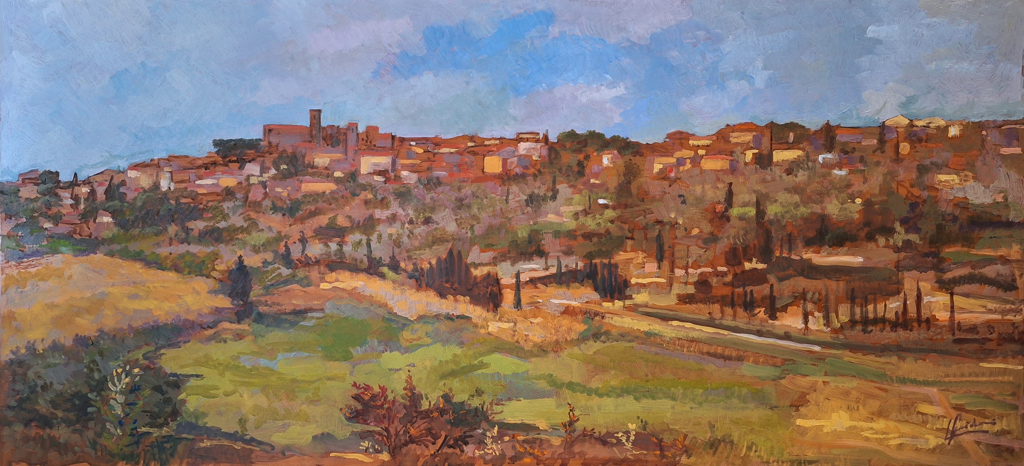 View of Montescudaio