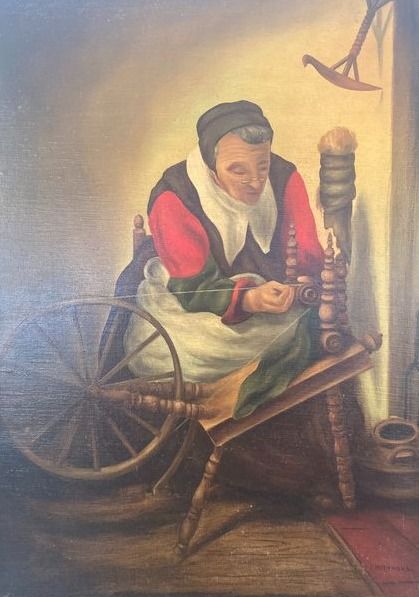 F. Moermans - Portret oude vrouw
