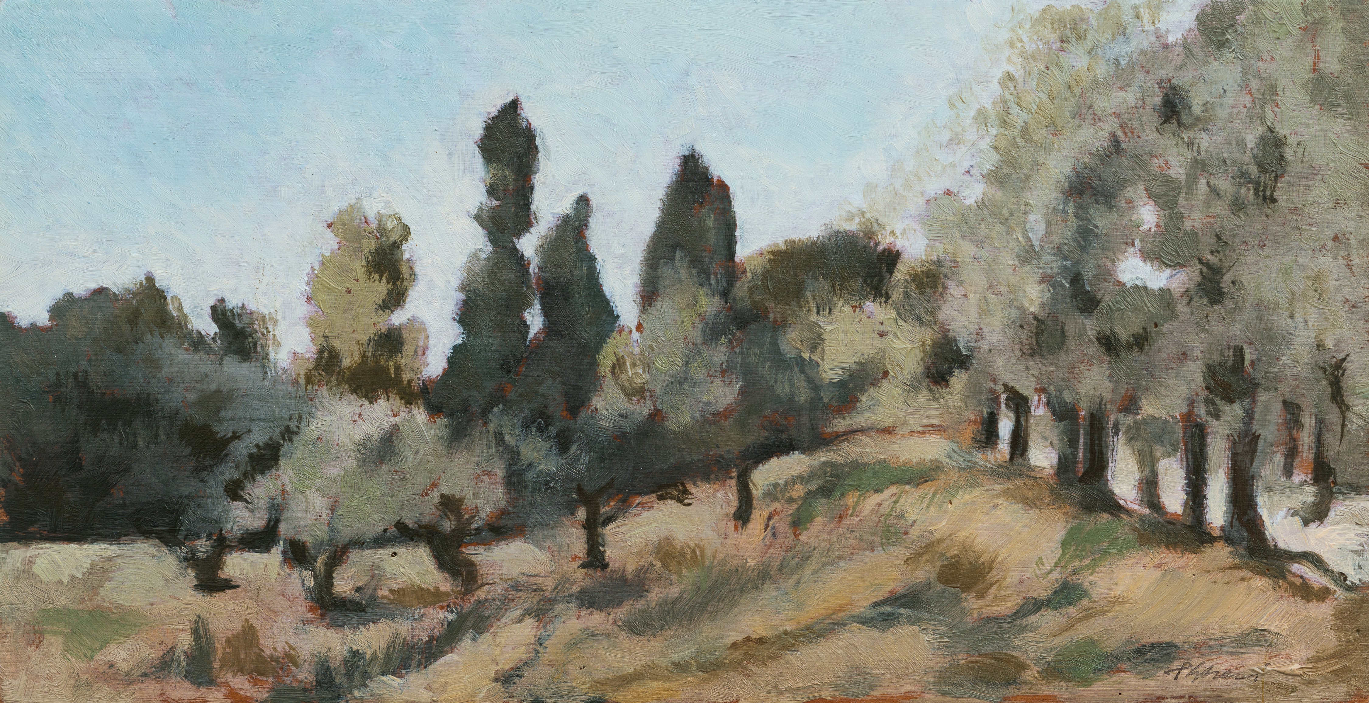 Paolo Gheri - Paisaje en Chianti cerca de Geggiano