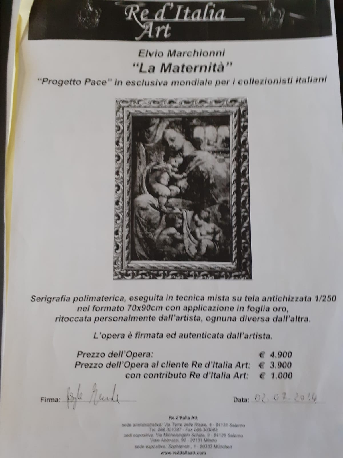 Elvio Marchionni - Maternidad