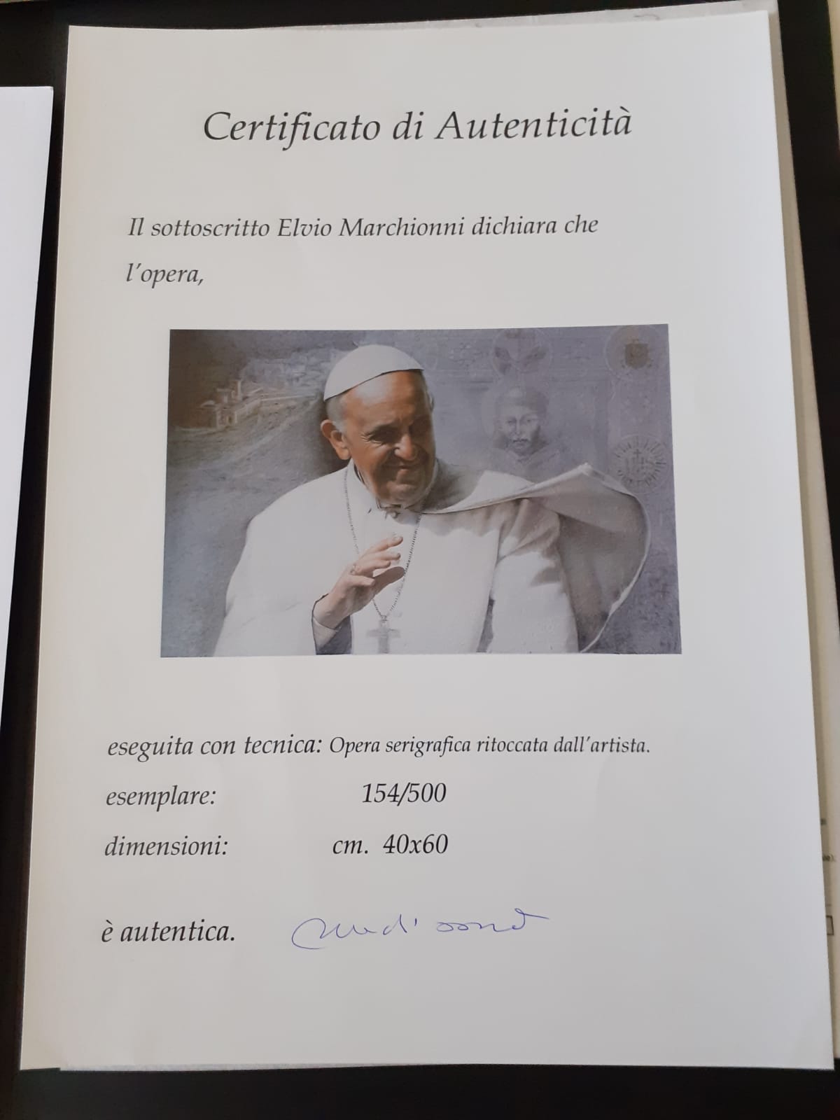 Elvio Marchionni - Papa Francisco