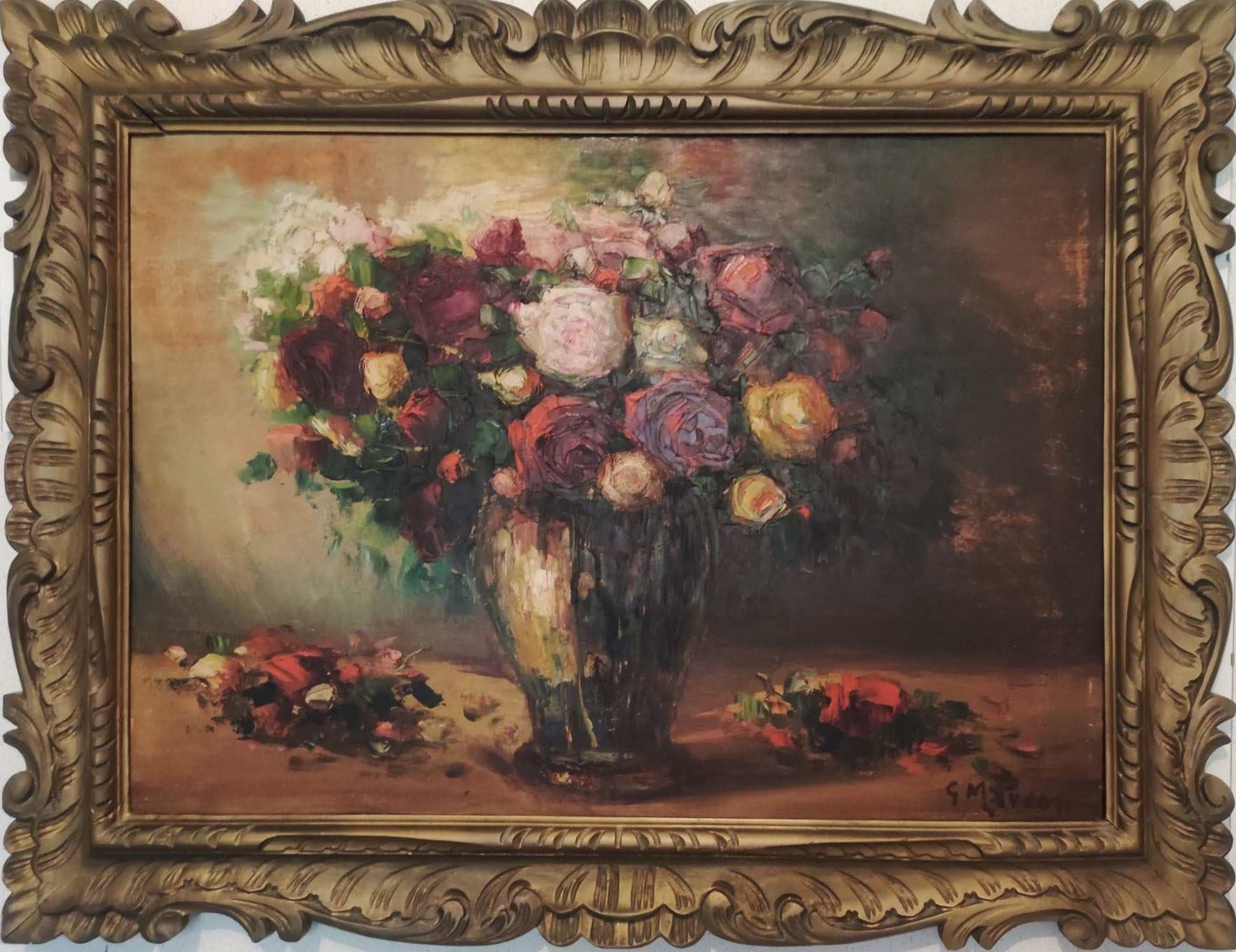 Giorgio Marcon - Jarrón con flores