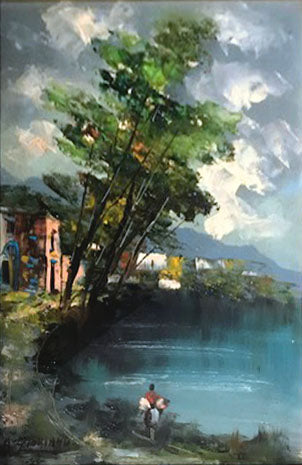 A. Giordano - Landscape with Woman