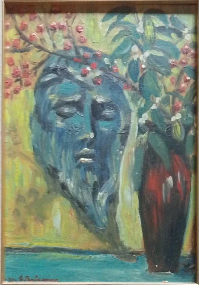 Graziella Paolini Parlagreco - Volto con vaso di bacche