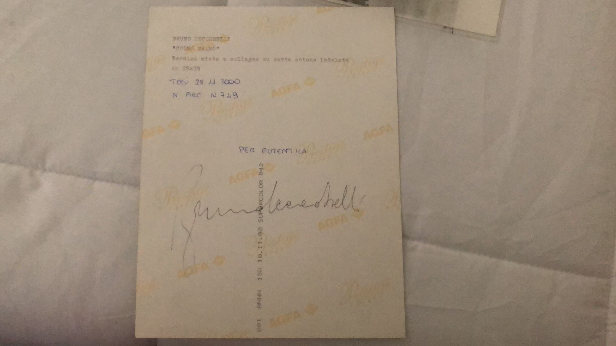 Bruno Ceccobelli - Colmo tranquilo