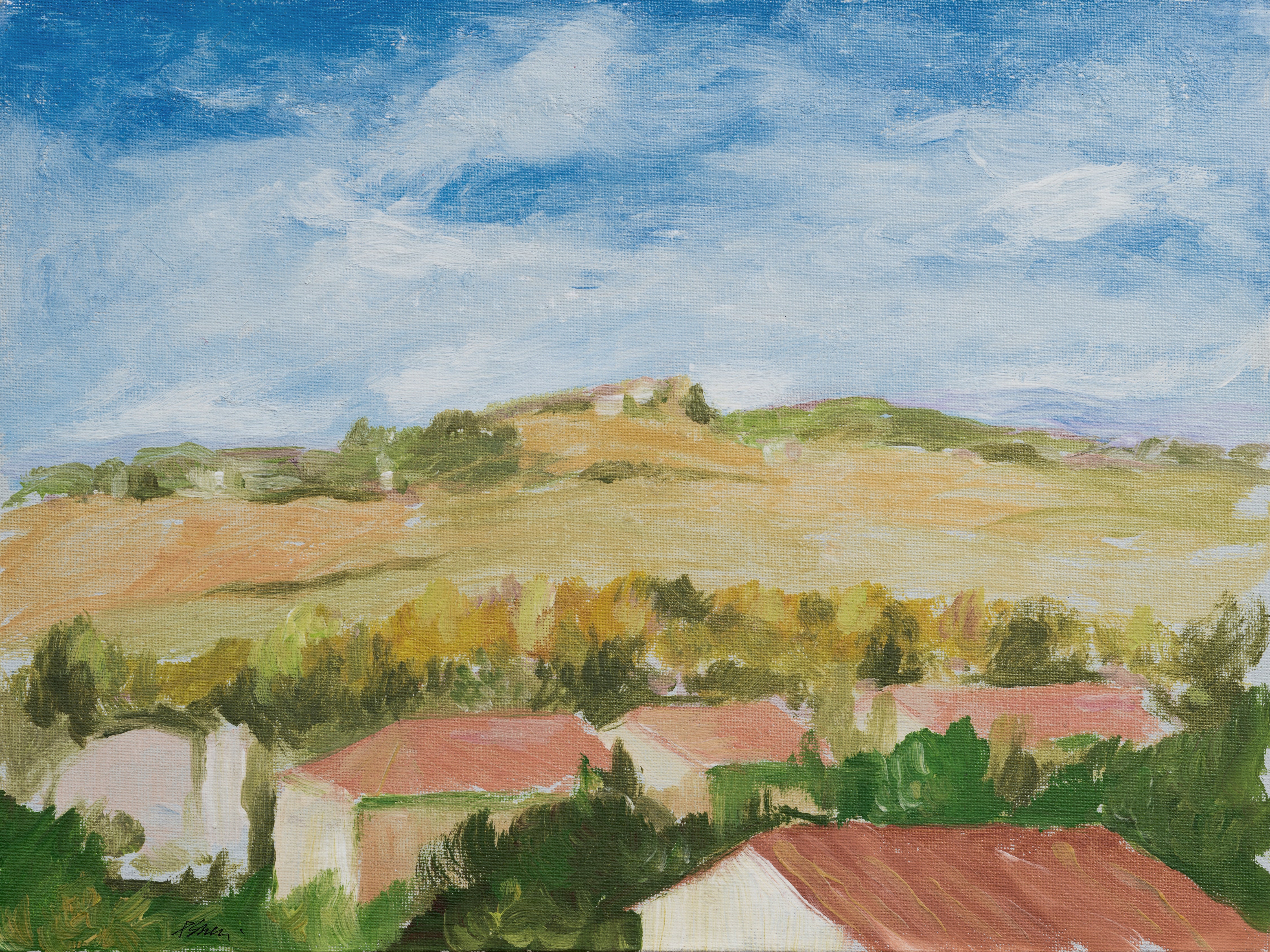 Paolo Gheri - Paisaje de Siena