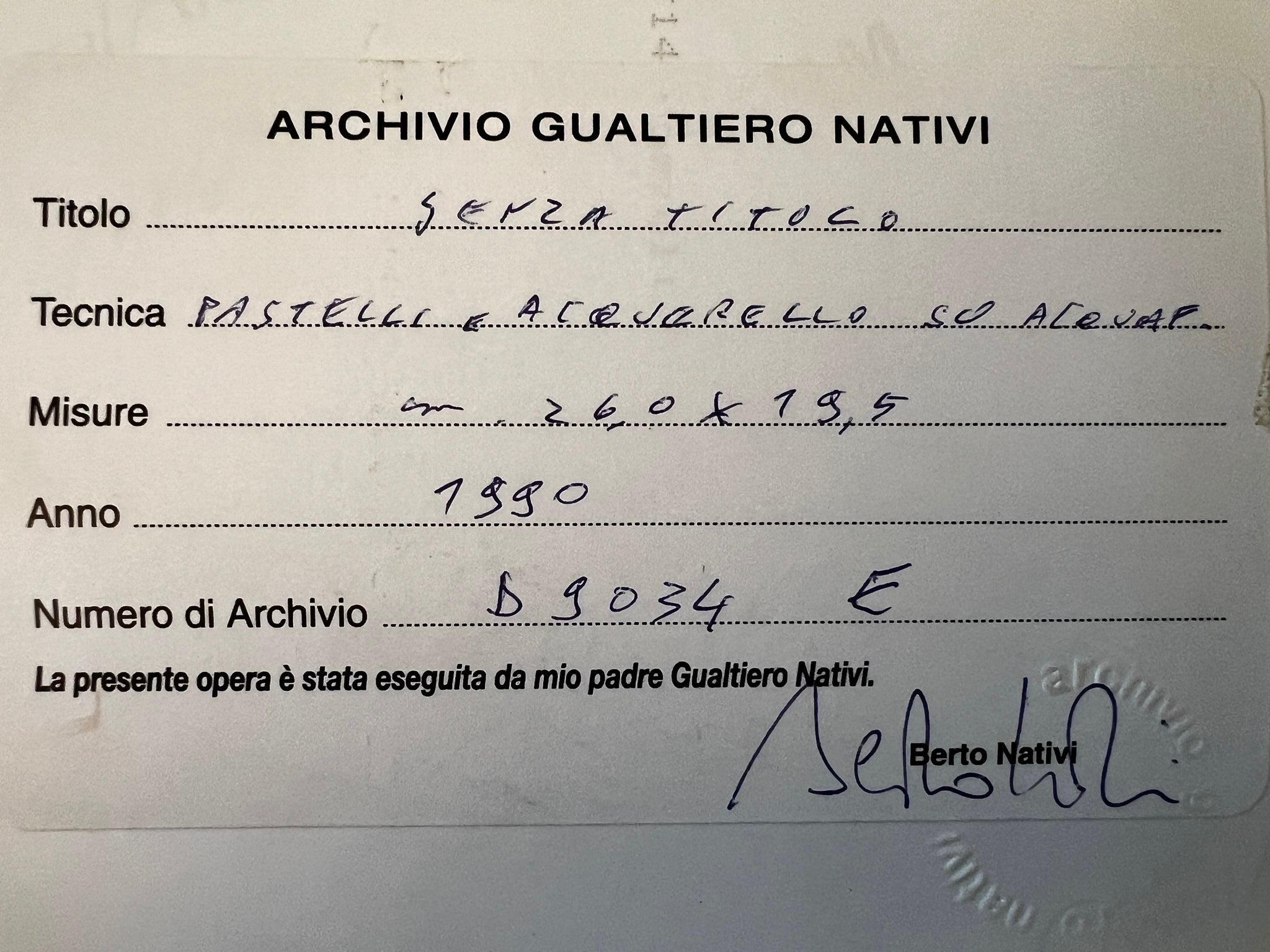 Gualtiero Nativi - Sin título