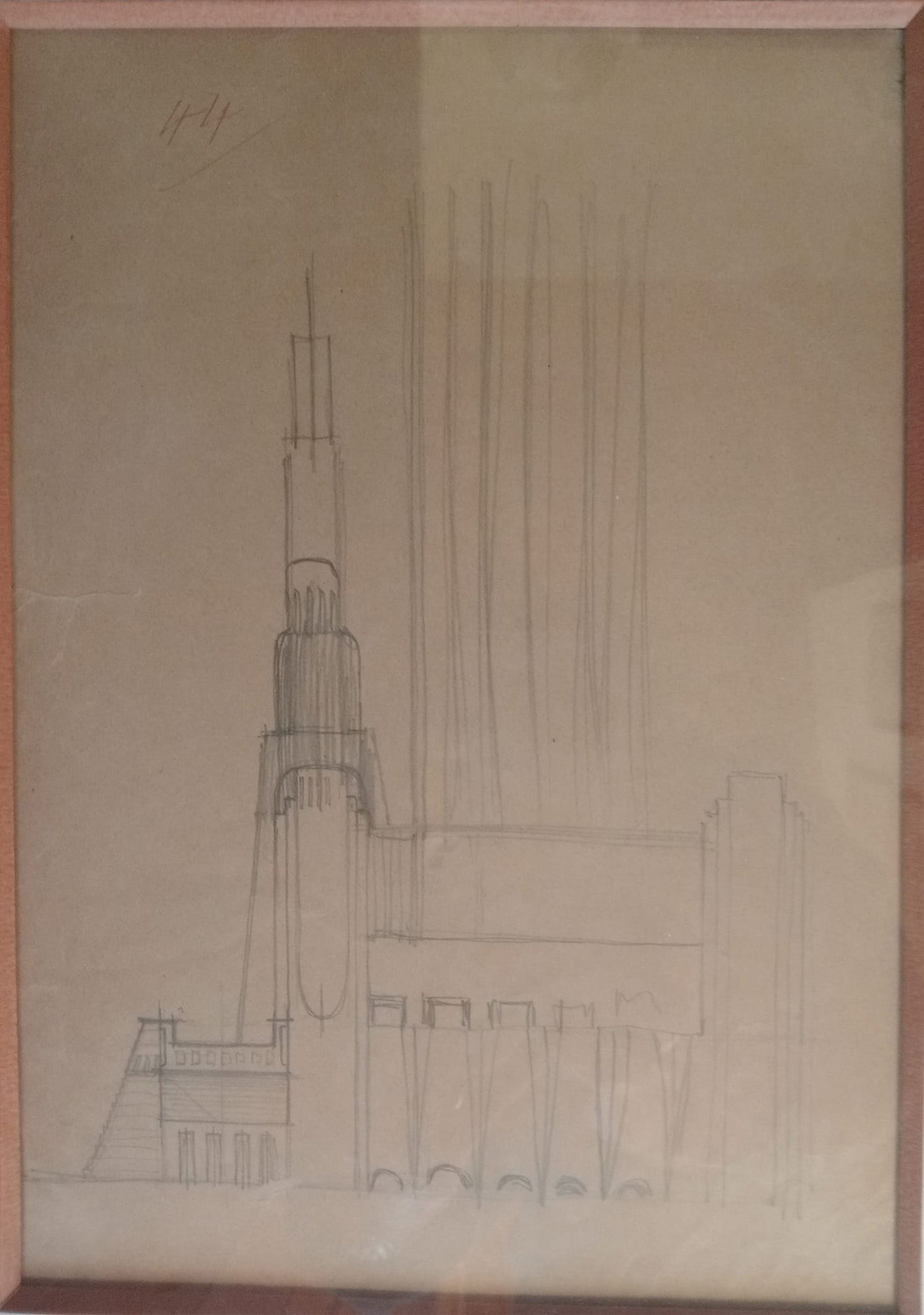 Antonio Sant'elia - Estudio de la central eléctrica