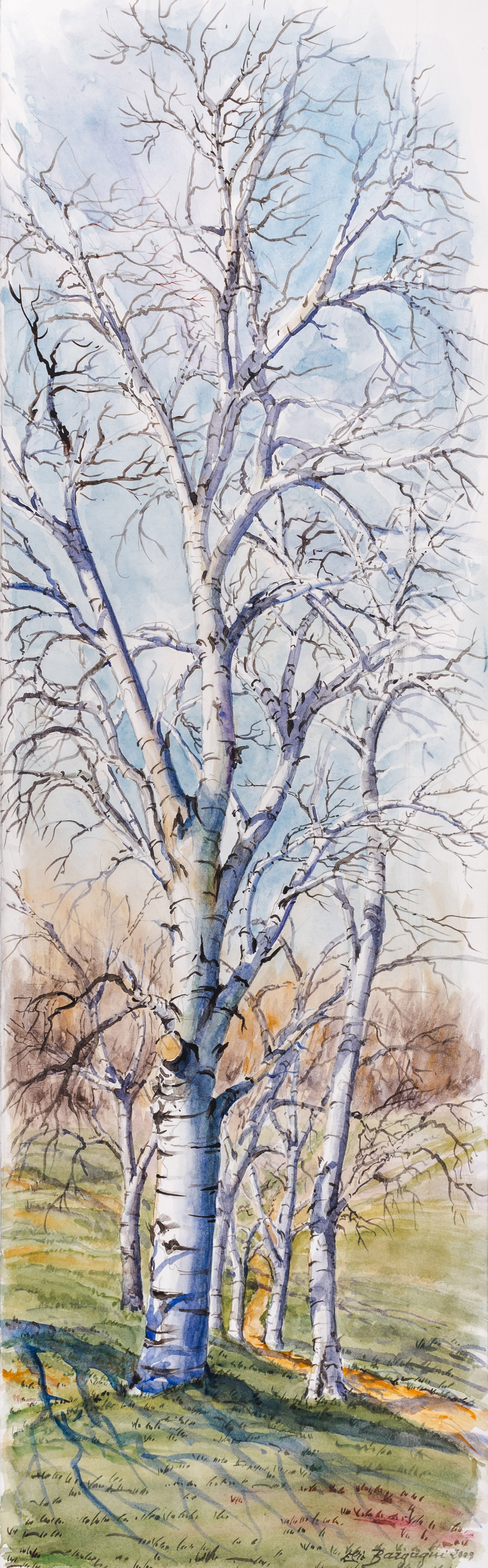 Vertical poplars