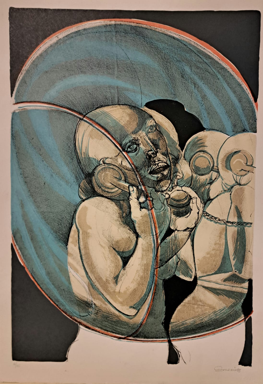 Luigi Guerricchio - Figure on the Telephone