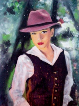 Pietro De Orlando - Chica en el bosque
