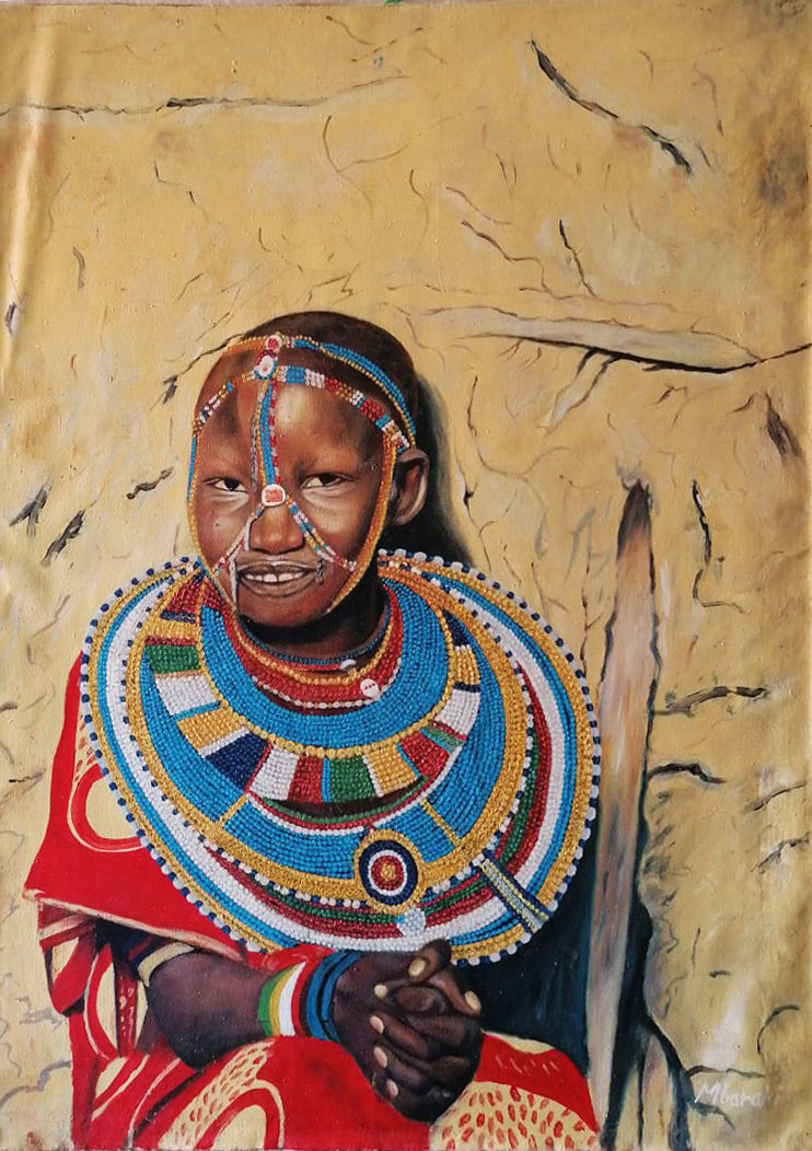 Mbarakj - Donna masai con perline