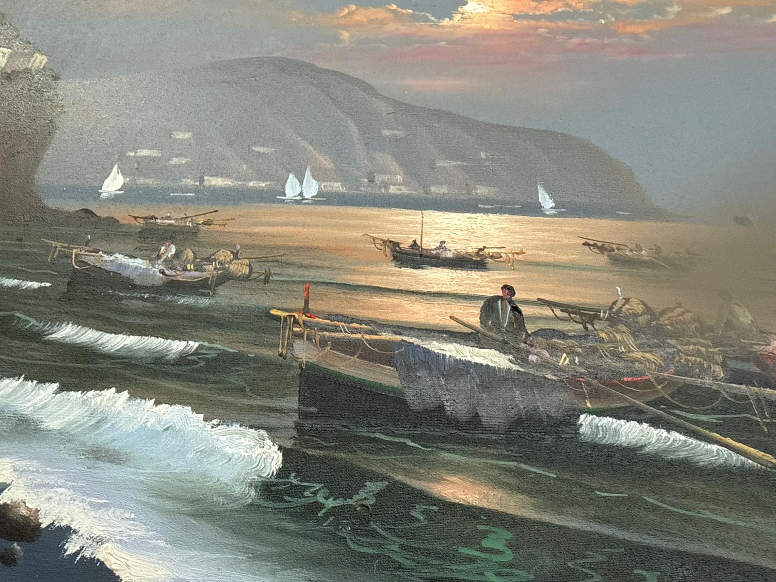 Senza titolo (marina) – Olio su tela – Mario Galanti