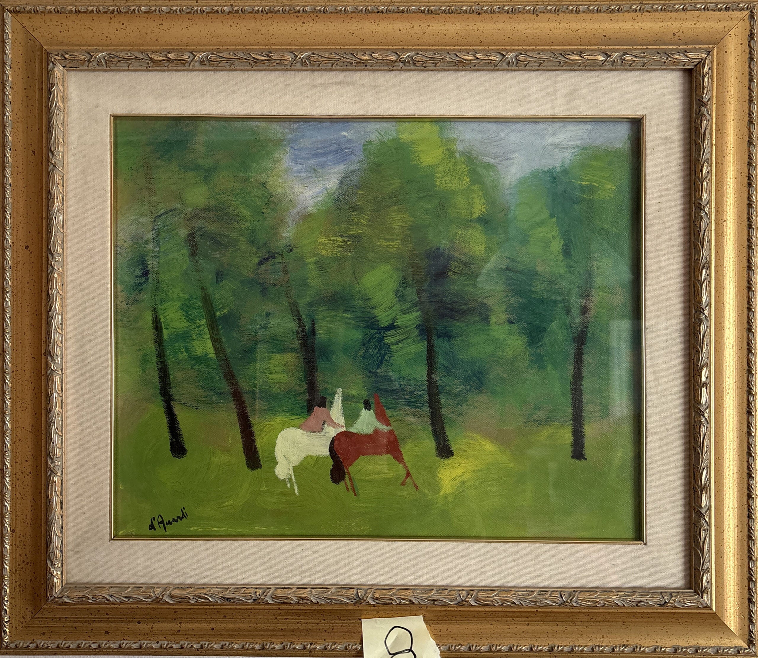 Gian Rodolfo D'Accardi - Pequeños caballos en el bosque