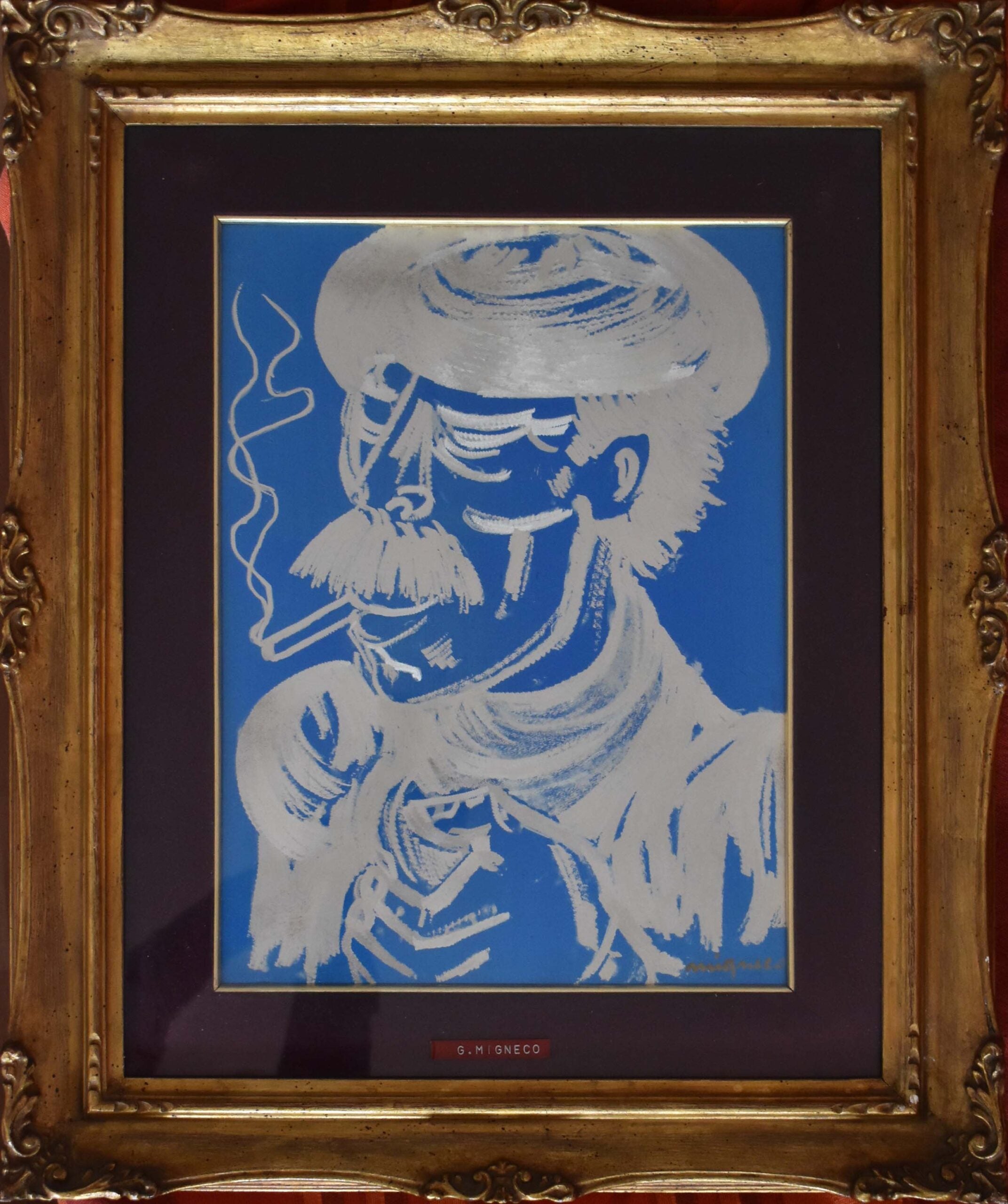 Giuseppe Migneco - Head of a Man