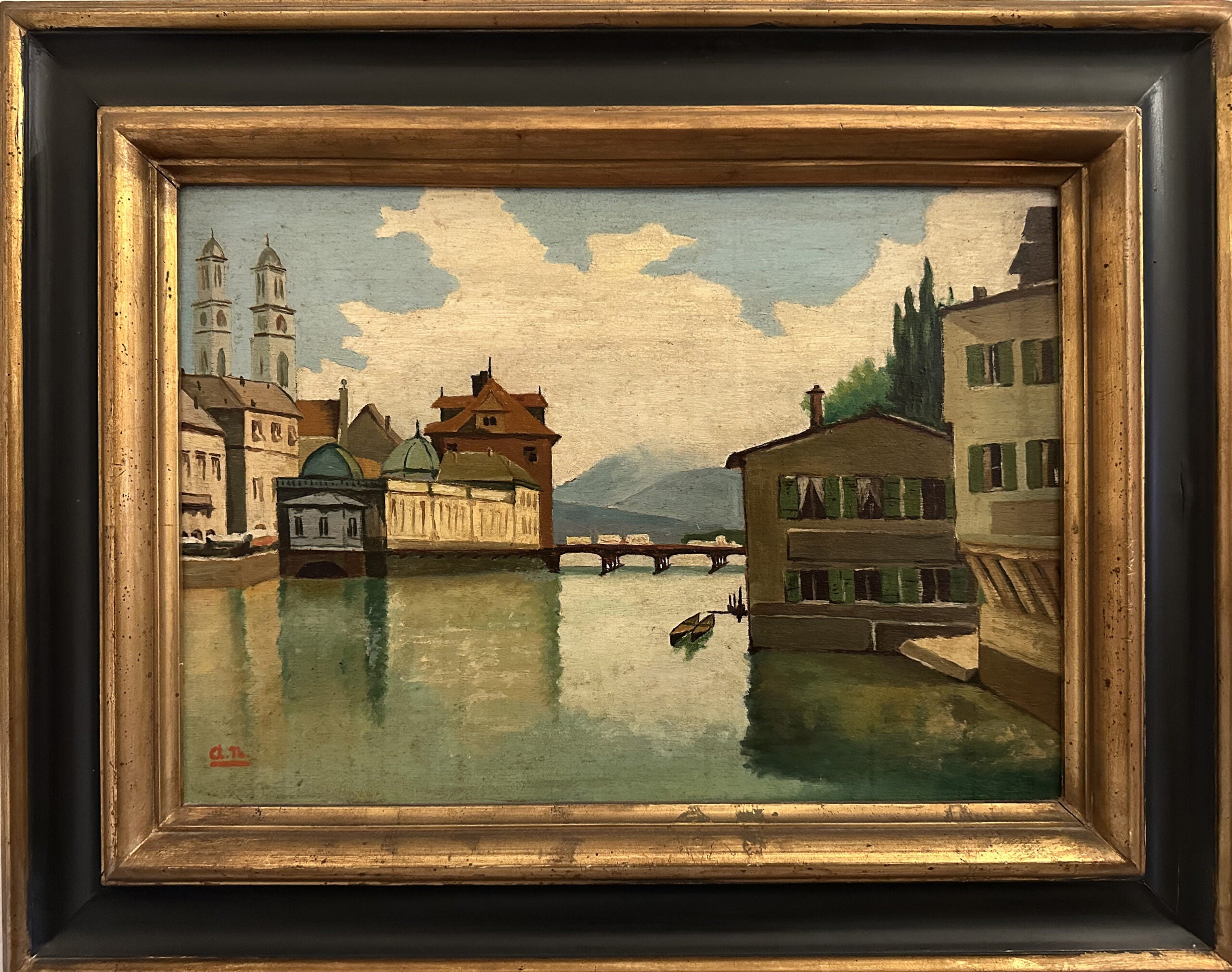 Unknown Artist - Untitled (View of a Canal)