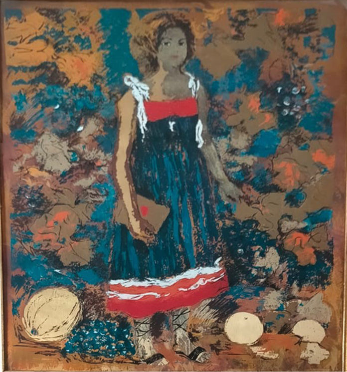 Michele Cascella - La chica del viñedo