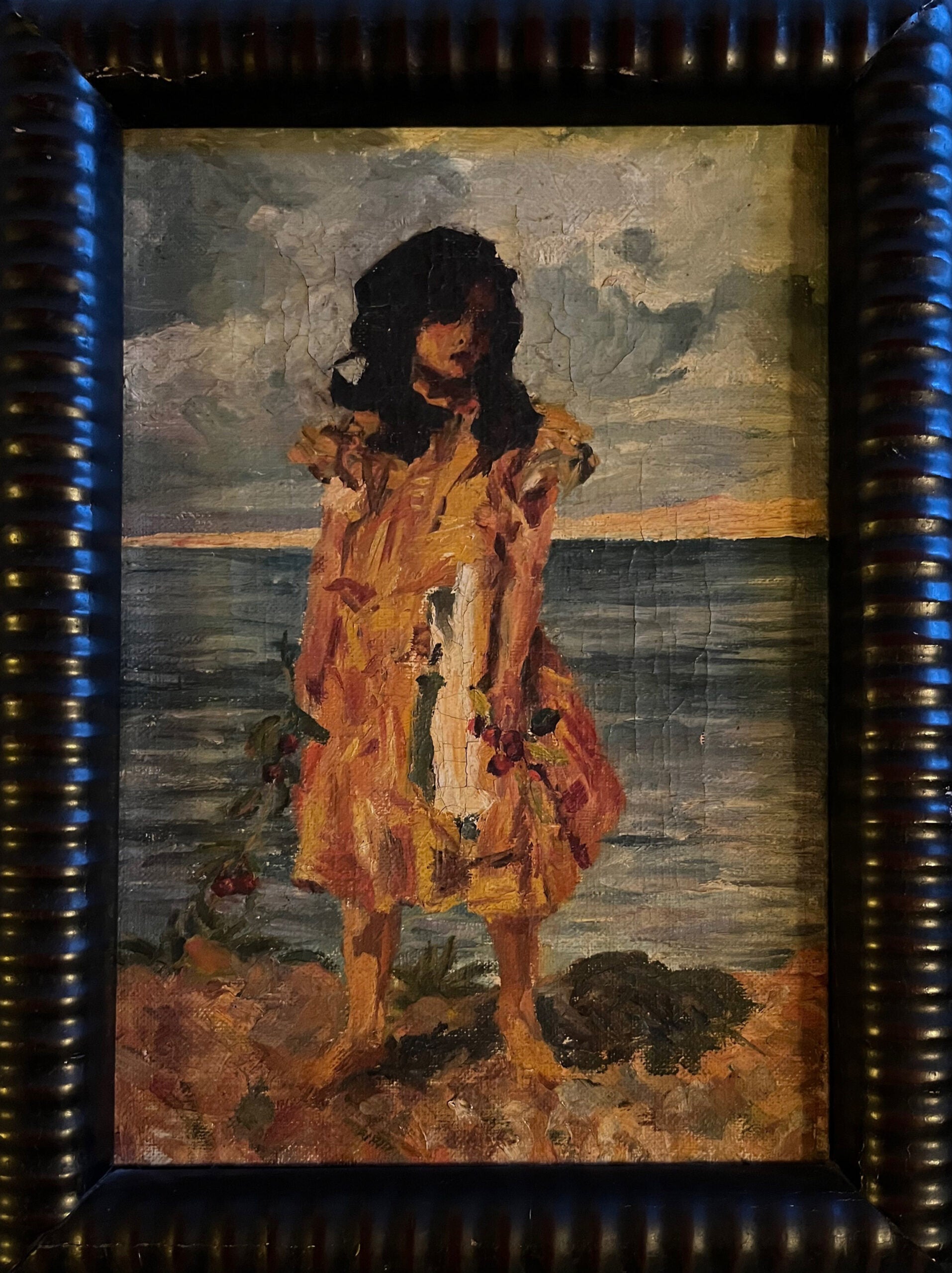Unknown Author - Girl with a Flower