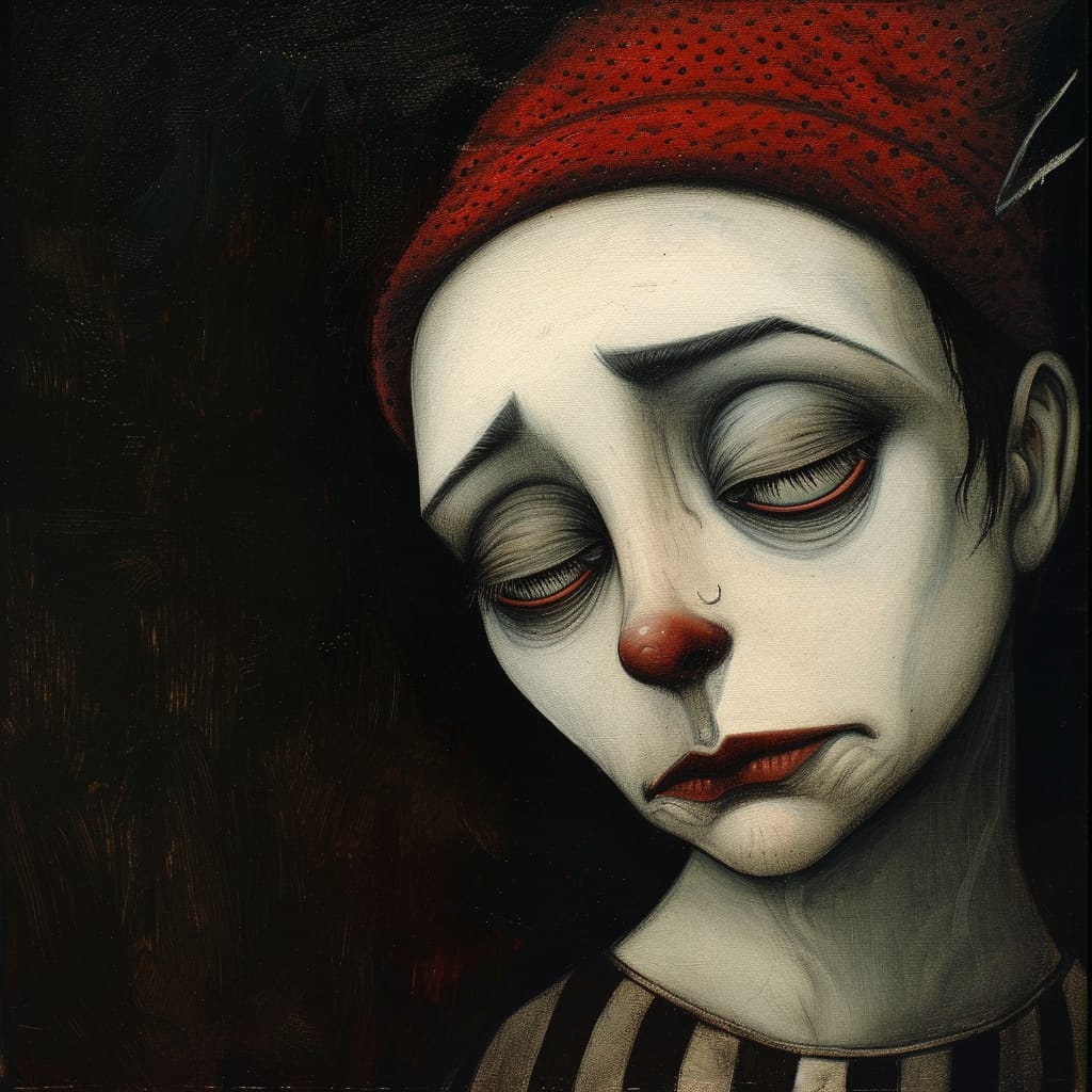 The blind mime