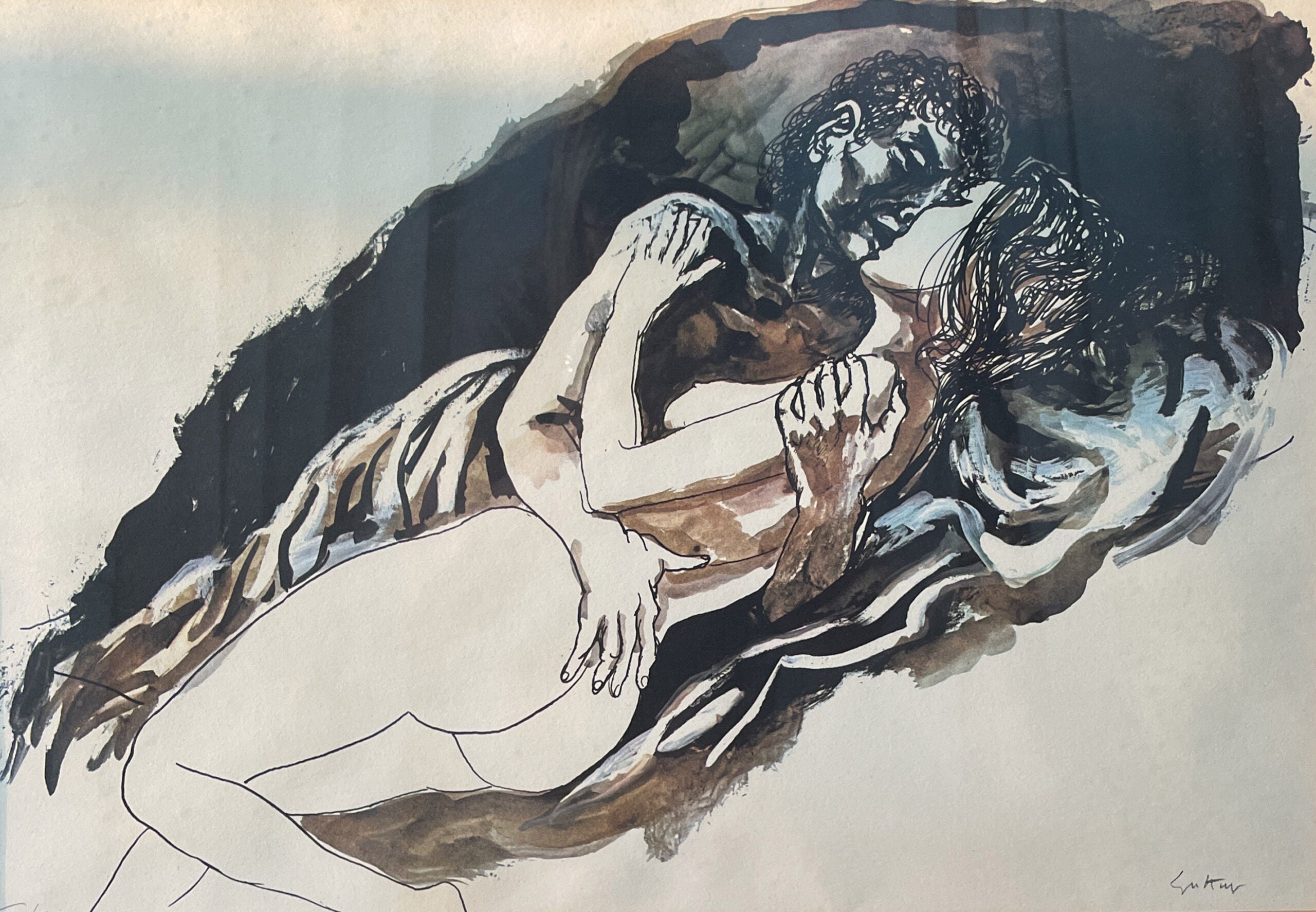 Renato Guttuso - Los amantes