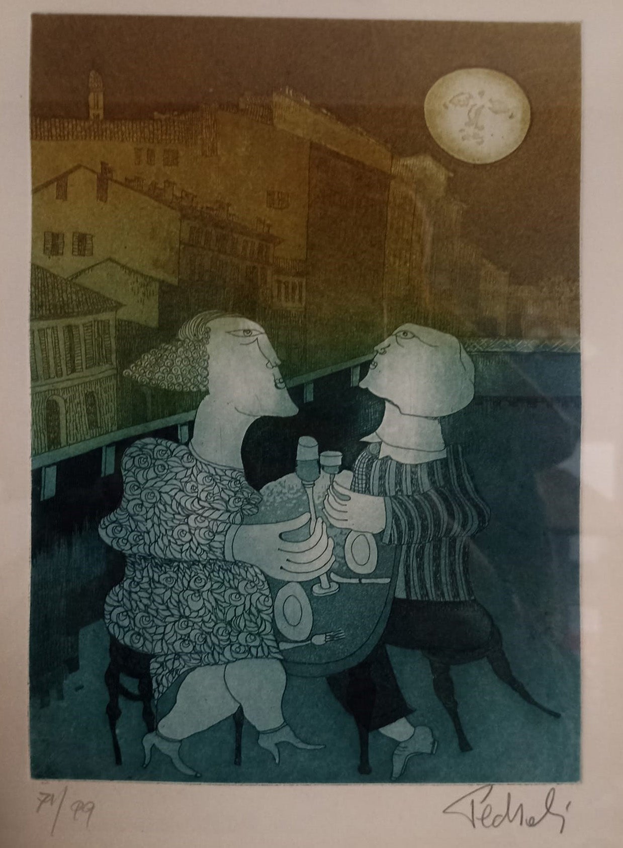 Gigi Pedroli - Cena en el Naviglio