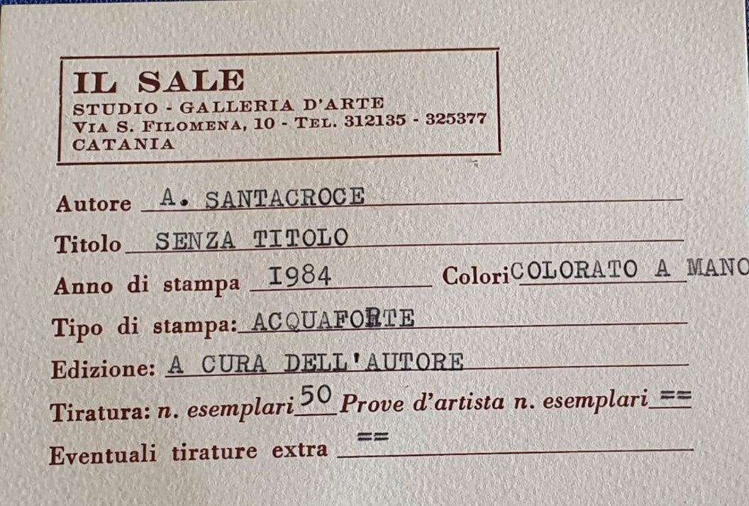 ANTONIO SANTACROCE - SIN TÍTULO