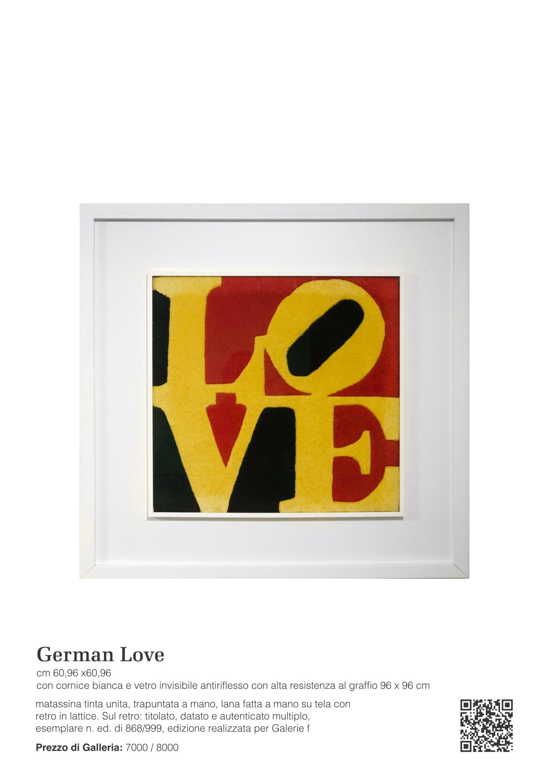 ROBERT INDIANA - AMOR ALEMÁN
