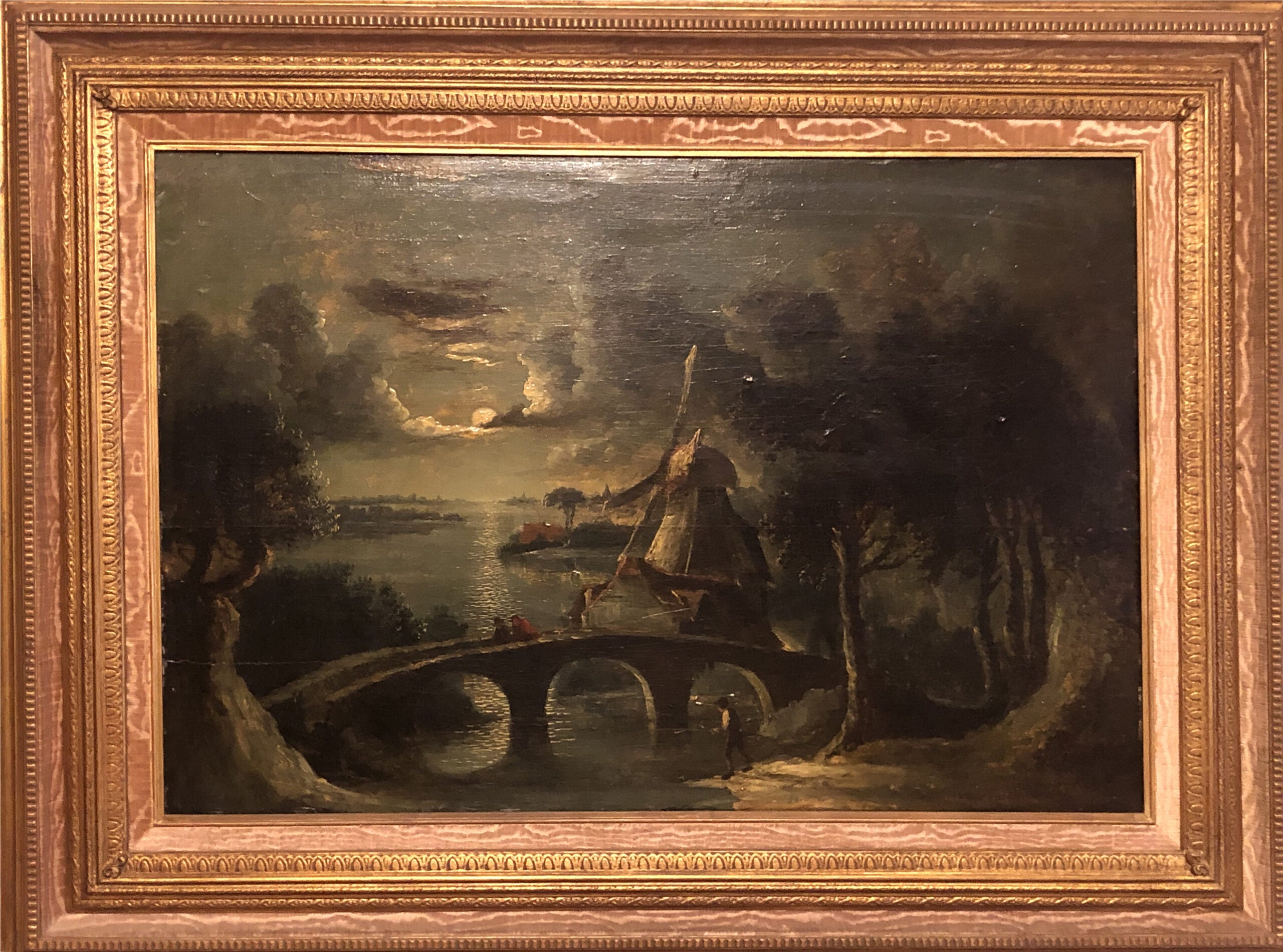 Attributed to Abram Pether - Moonlight Night