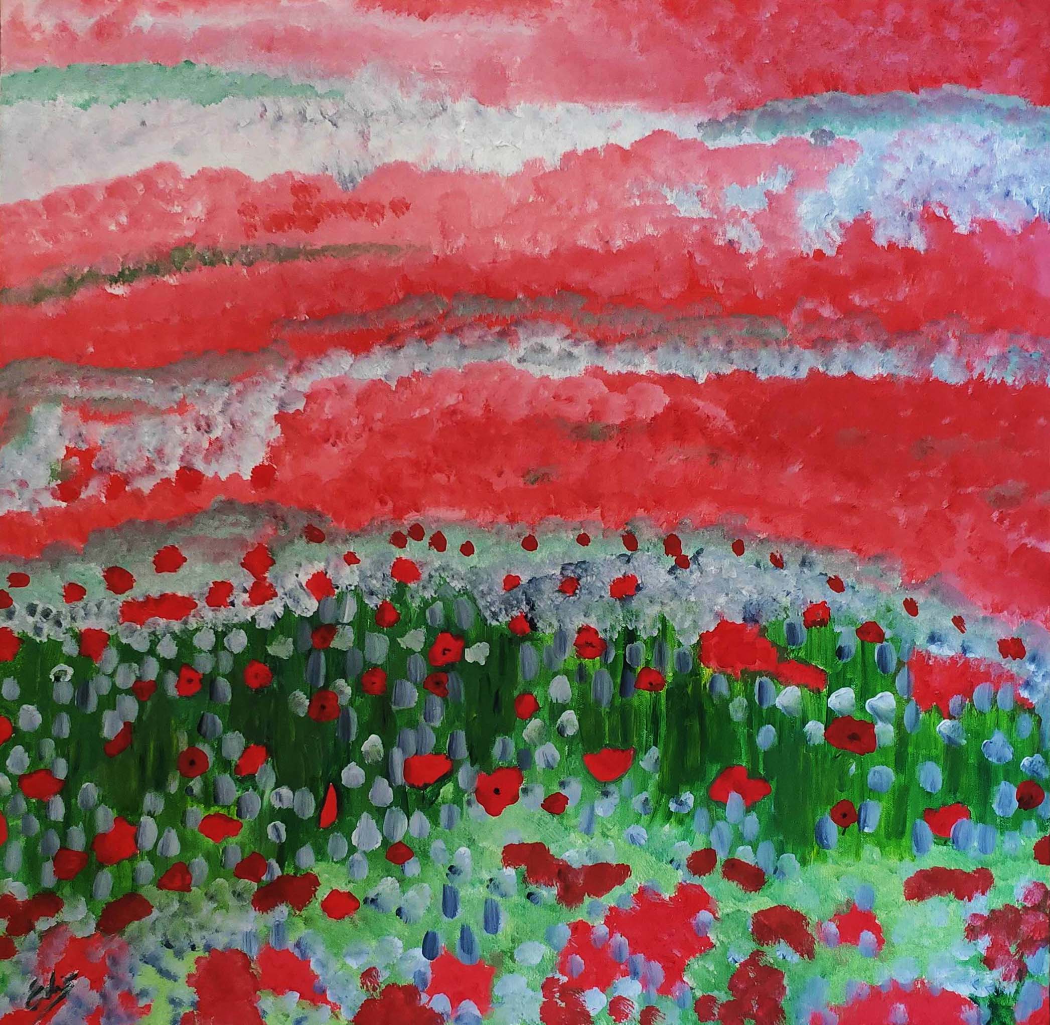 Edis Natalucci - Campo de amapolas