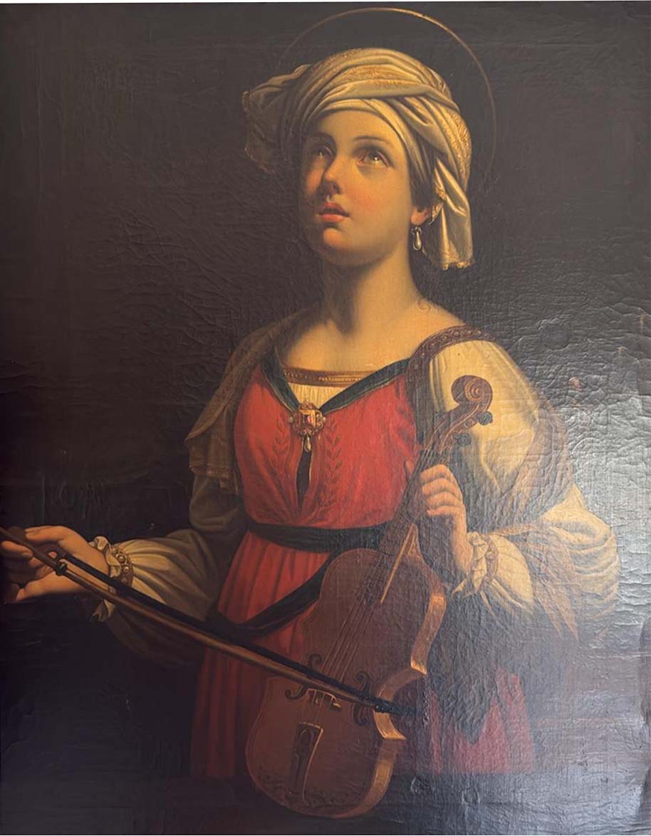 Santa Cecilia da Guido Reni olio su tela anonimo