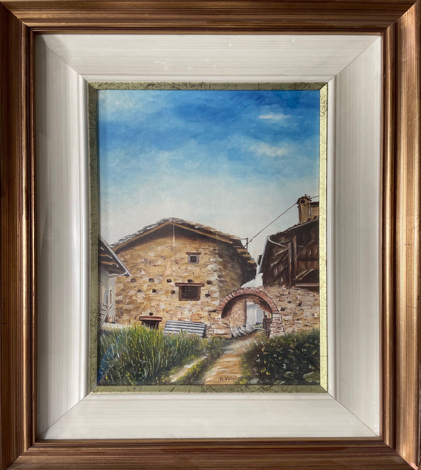 Anna Volpi - Paisaje, torreones del valle de Varaita