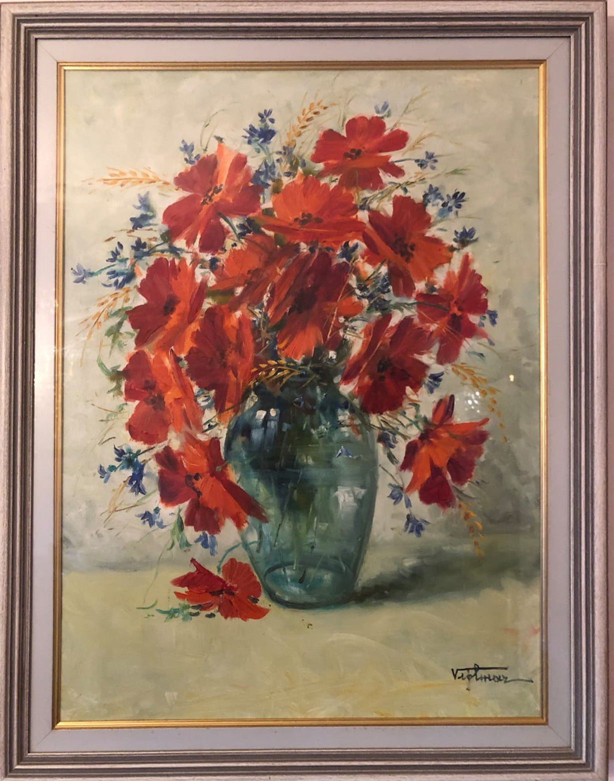 Autor desconocido - Jarrón de amapolas