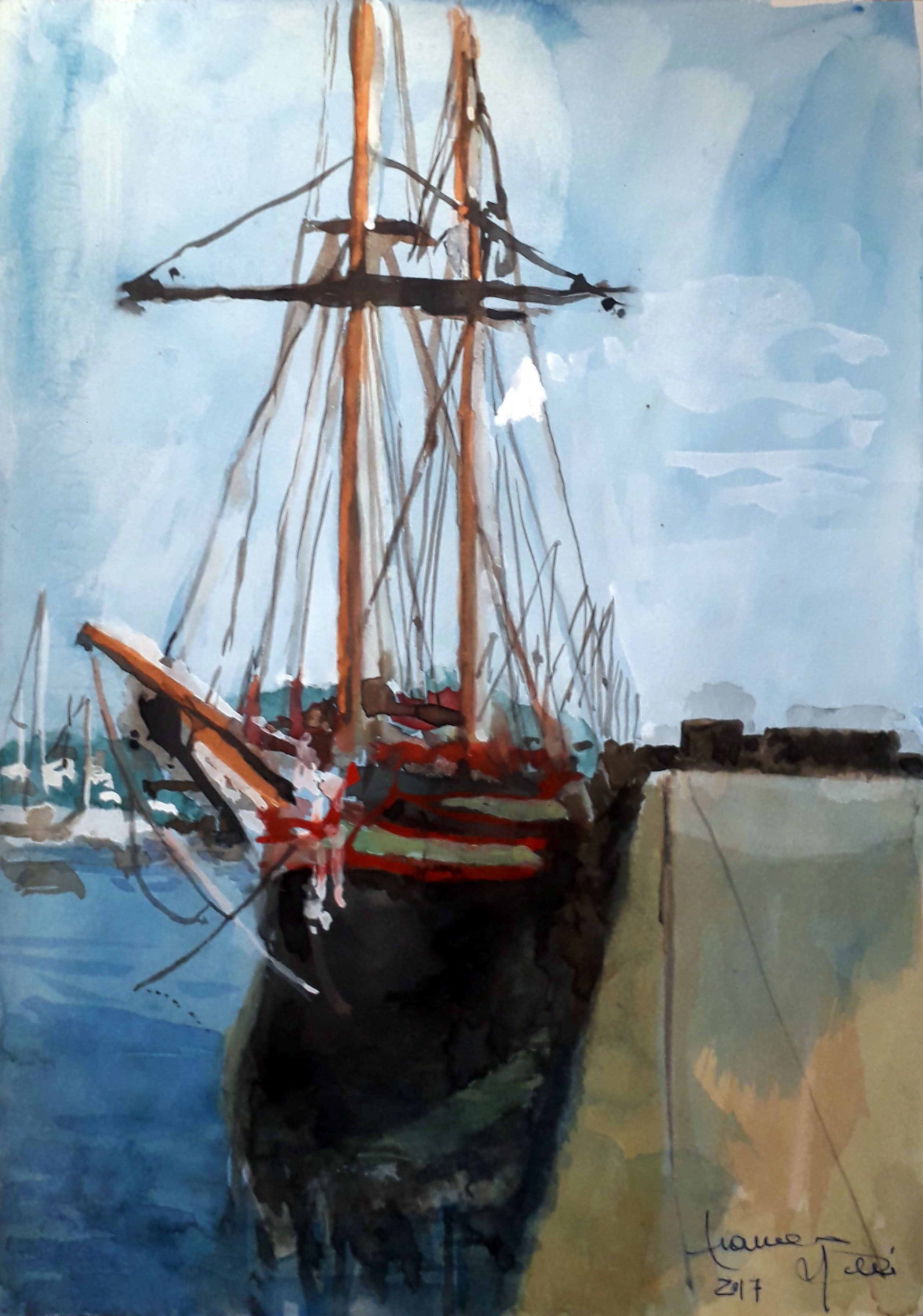 Franco Neri - Vasija antigua en La Spezia