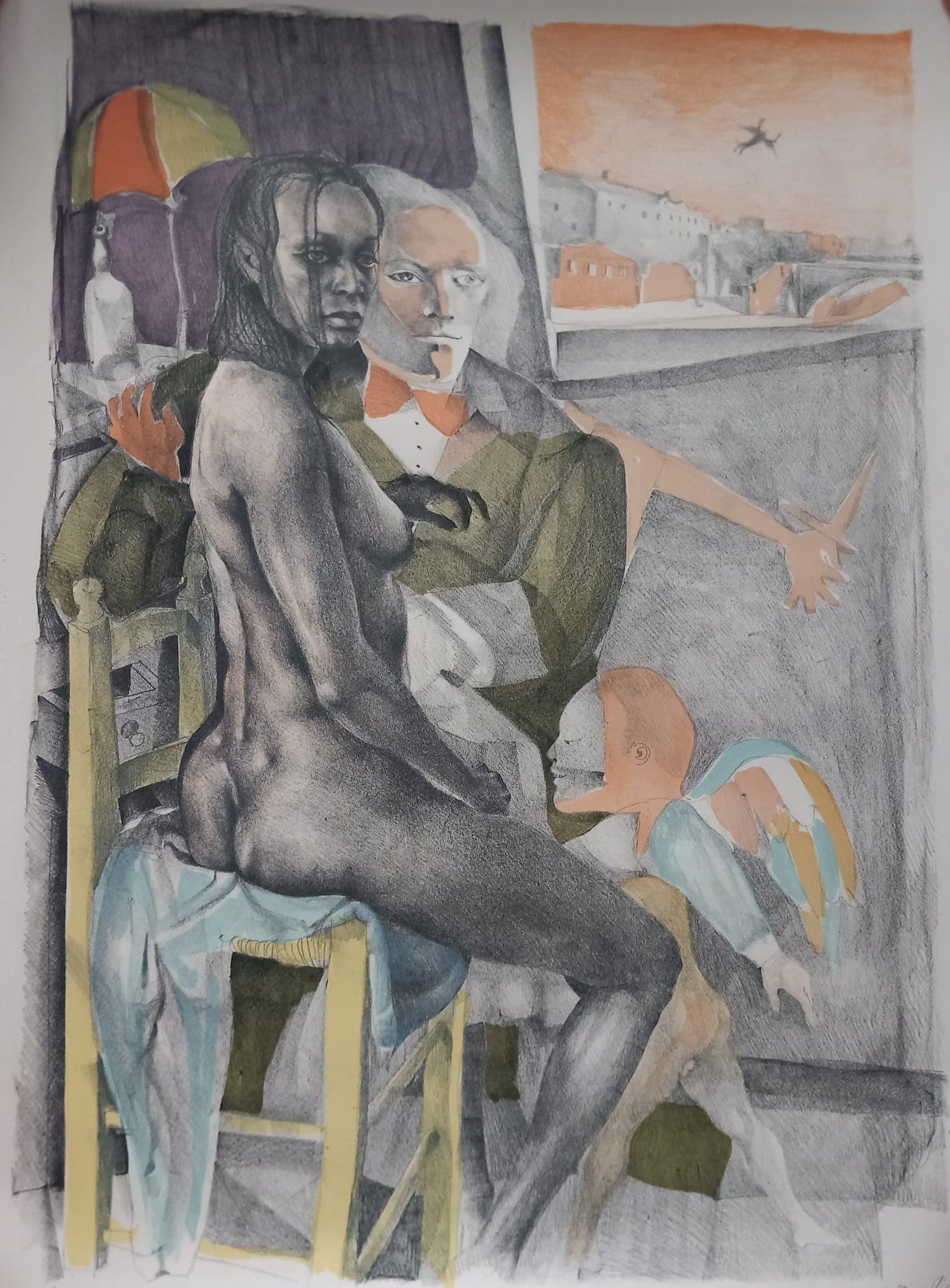 Ugo Attardi - Untitled (nude)