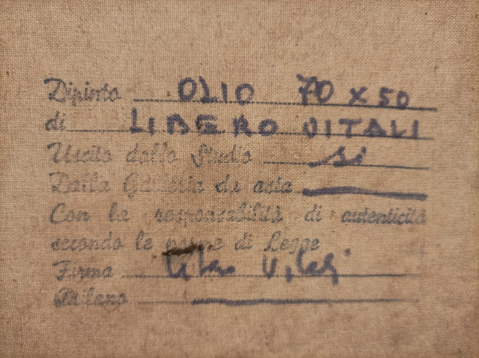 Libero Vitali - Senza titolo