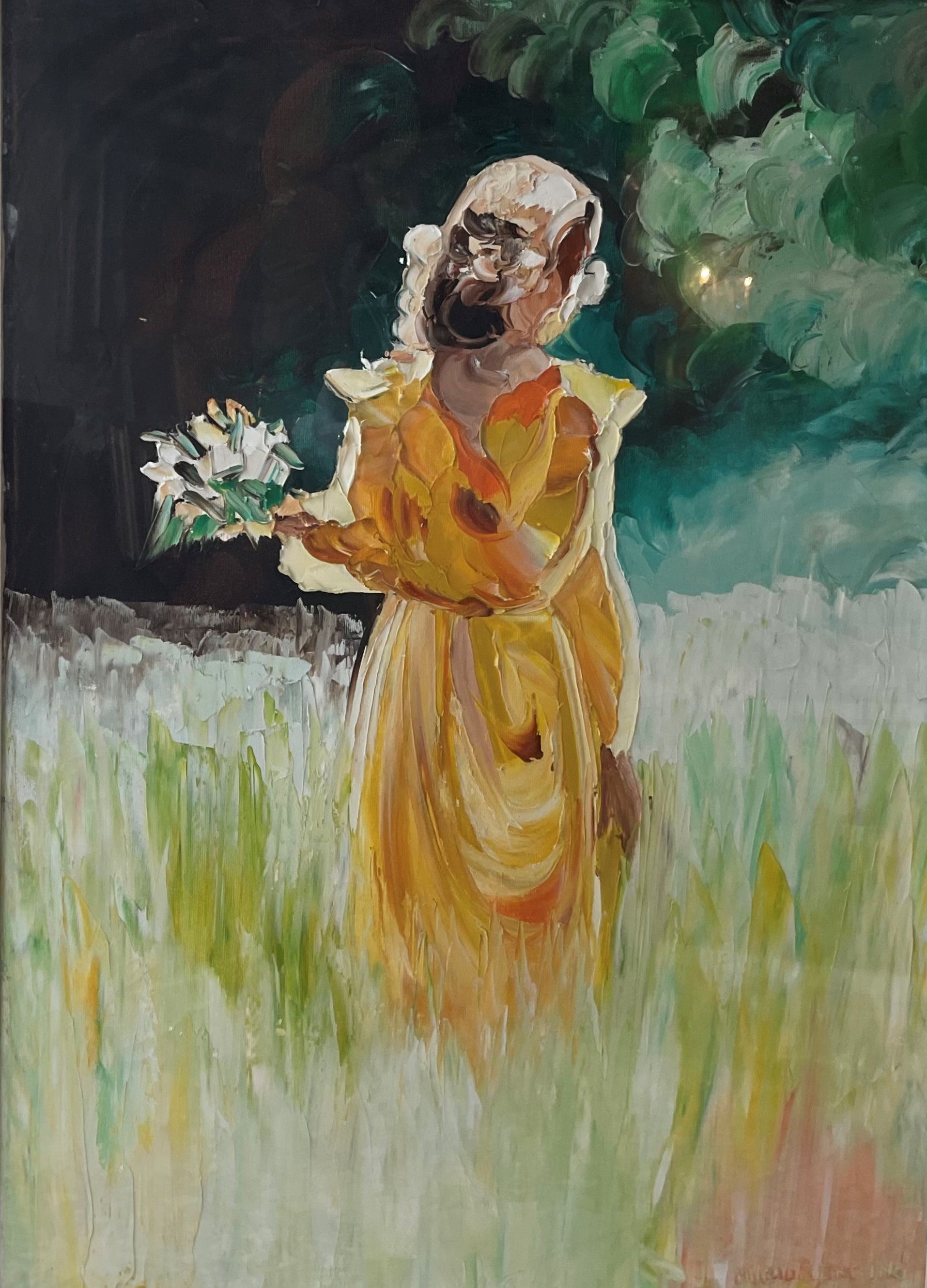 MARIO BERRINO - DONNA CON I FIORI
