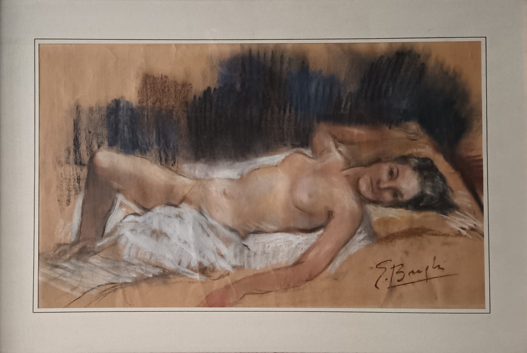 Gino Brighi - Nude of a Reclining Woman